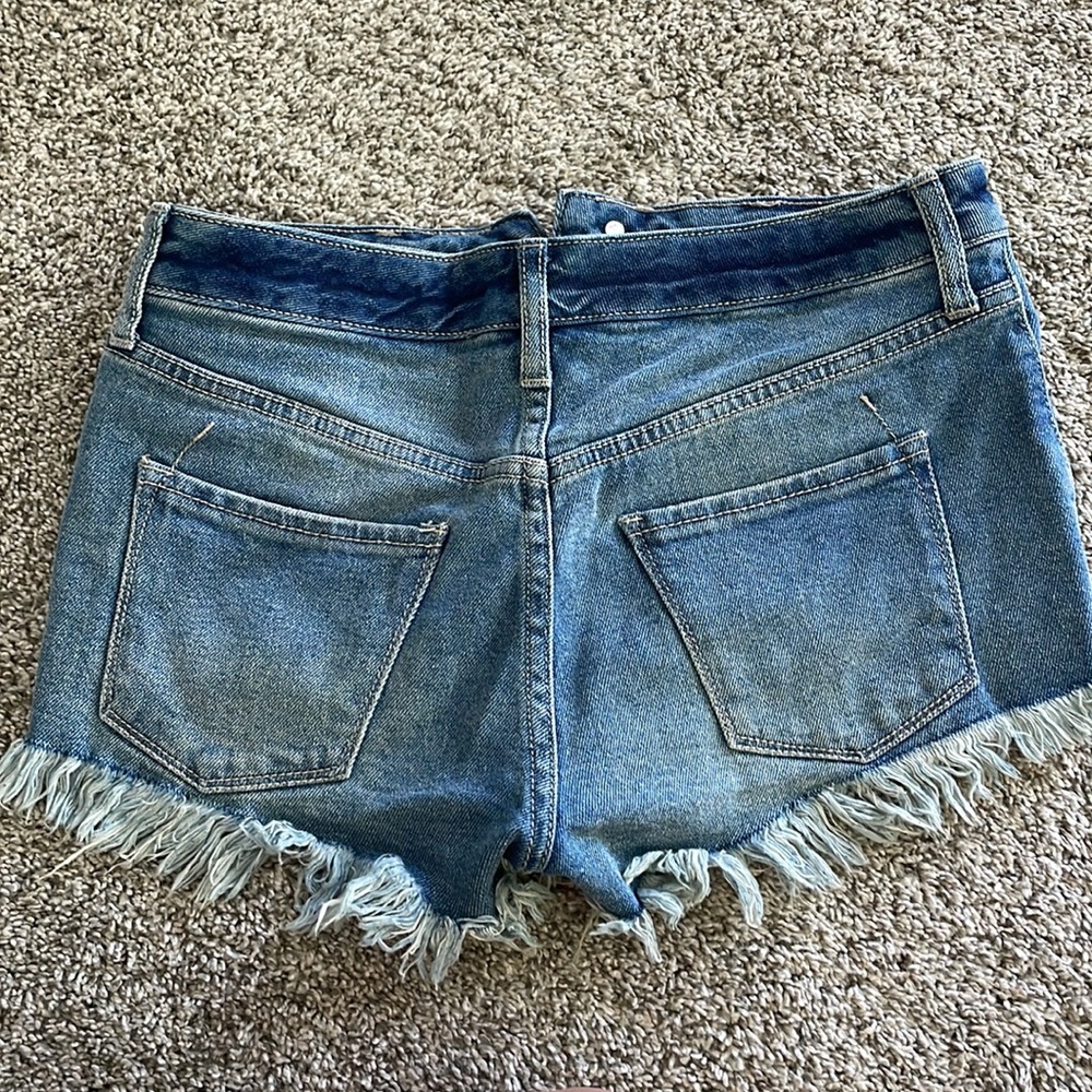 High Rise Jean Shorts - Picture 2 of 3